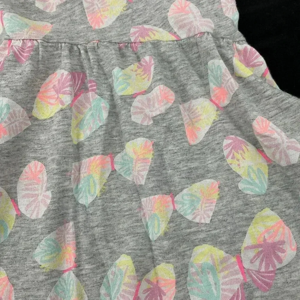 Little Girl's 2T Dresses Flutter Sleeve Eyelet Jumping Beans Wonder Nation Set